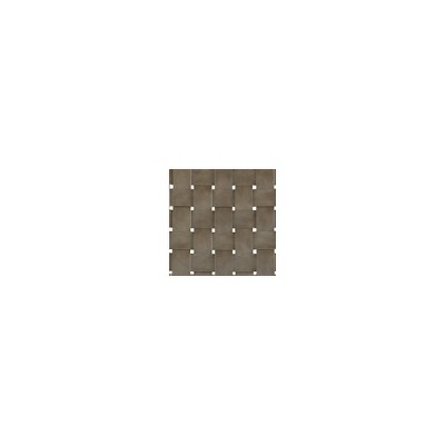 Beige Leather and Wood Woven Accent Chair