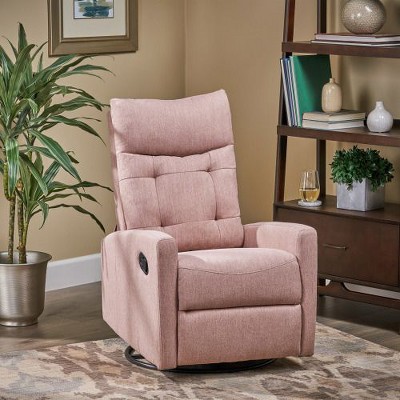 CENGHU Glider Swivel Recliner Chair in Fabric, Adult Sofa Chair, Recliner Chair for Adult, Mid Century Modern Pushback Chair for Living Room, Bedroom