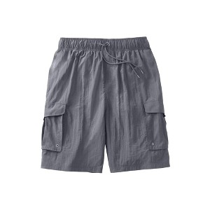 KingSize Men's Big & Tall 8" Cargo Swim Trunks - 1 of 4