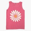 Simply Sage Market White Daisy Garment Dyed Tank - 3 of 3