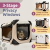 PetLuv Premium Cat and Dog Carrier Soft-Sided Plush Bed Locking Zippers Privacy Windows Collapsible Adjustable Carry Strap - 3 of 4