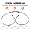VEVOR Band Saw Blade, 82.3x0.63x0.02 inch, 5 PCS/Pack Meat Bandsaw Blades for Replacement, Carbon Steel Blade, Silver - 3 of 4