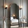 Spassway 71"H x 33"W Arched Versatile Decorative Aluminum Alloy Mirror Art Designs for Living Room Bedroom Entryway Office Home Black/Gold Available - 3 of 4