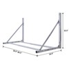 Wall-Mounted Folding Tire Storage, 30.5 - 50.5 Inch Wide Adjustable Tire Rack, 300lbs Capacity Overhead Garage Storage Rack For Garage Workshop Silver - 2 of 4