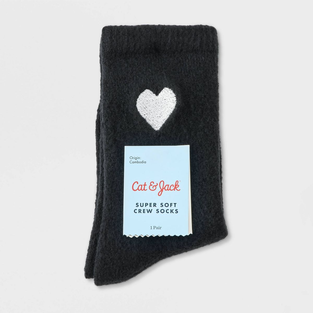 Girls' Sweater Cozy Crew Socks - Cat & Jack™ - thumbnail 5