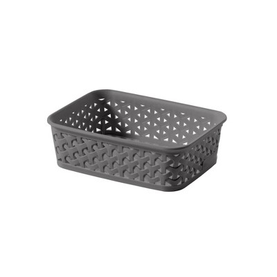 MaxGear Organization and Storage 3 Packs, Plastic Storage Bins Organizer  Bins, Woven Baskets for Storage, Plastic Baskets with Handles Storage  Baskets