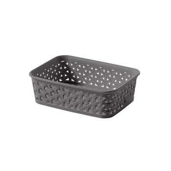 Y-Weave Mini Decorative Storage Basket Gray - Brightroom™