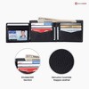 Alpine Swiss Mens Wallet for Men RFID Protected Leather Mens Wallet Spencer Bifold Divided Bill Section Gift Box 2 ID Windows 14 Card Storage Pockets - 3 of 4