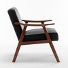 NicBex PU Leather/Microfiber/Velvet Upholstered Accent Chair with Wood Frame,Mid Century Arm Chair for Bedroom,Reading Room - 4 of 4