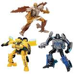 Transformers Buzzworthy Bumblebee Jungle Mission Action Figure Set - 3pk