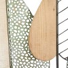 Metal Leaf Varying Texture Wall Decor with Wood Frame Brown - Olivia & May - 4 of 4