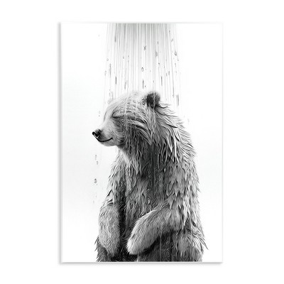 Stupell Industries Bear Water Splash Wall Plaque Art