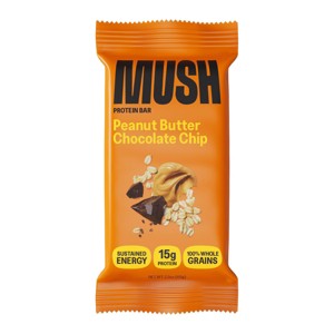 MUSH Peanut Butter Chocolate Chip Refrigerated Protein Bar - 2.3oz - 1 of 4