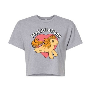 Women's - My Little Pony - Retro Heart Logo Cropped Graphic T-Shirt - 1 of 4