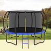 14FT Outdoor Trampoline Big Stable Trampoline With Inner Safety Enclosure Net, Ladder, PVC Spring Cover Padding - 2 of 4