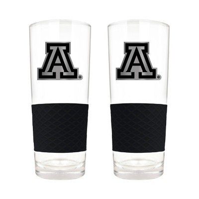 NCAA Arizona Wildcats 22oz Scroll Pint Glass Set - 2pc