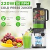 OSTBA Juicer Machines, Cold Press Juicer For Whole Vegetables and Fruits, Easy to Clean for Batch Juicing - 3 of 4