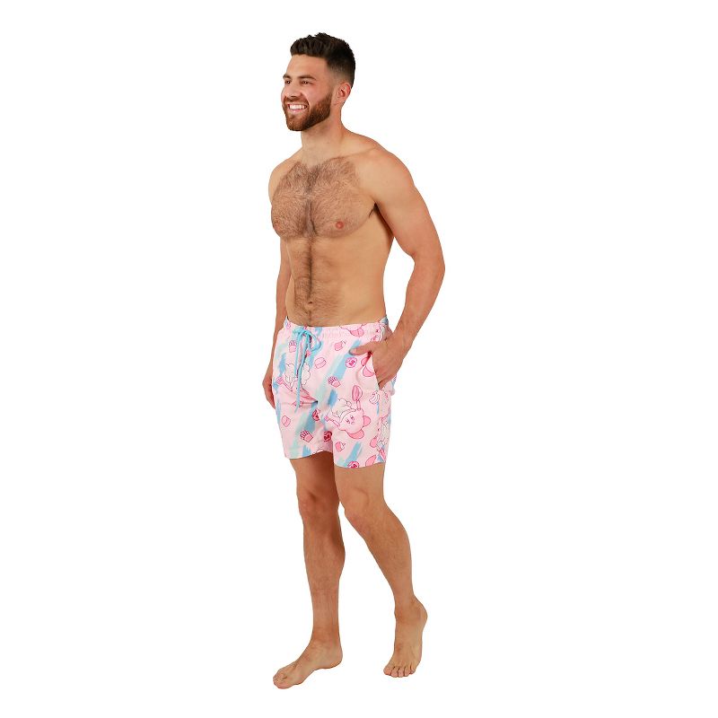 Kirby Chef Kirby Men's Pink Board Swim Shorts, 2 of 5