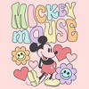 Junior's Mickey & Friends Floral Pose T-Shirt - 2 of 3