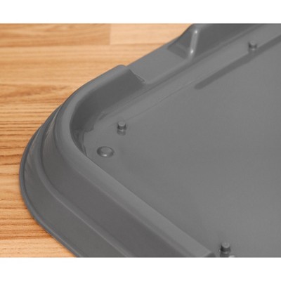 Medium Gray Pet Training Pad Holder with Non-Skid Feet