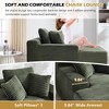 KWPZQEB 67" Chaise Lounge Chair, Corduroy Boneless Sofa with & 3 Pillows, Oversized Deep Seat Sleeper Sofa Bed for Living Room, Bedroom - 4 of 4