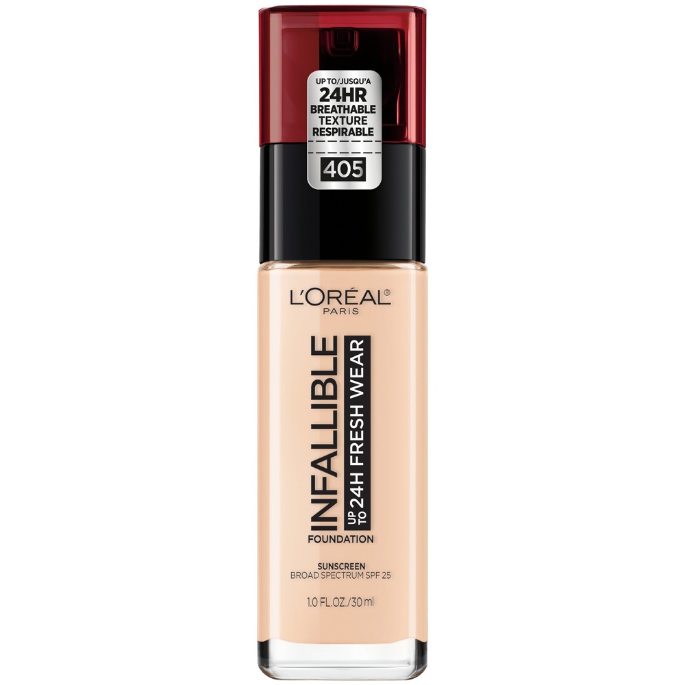 Photos - Other Cosmetics LOreal L'Oreal Paris Infallible 24HR Fresh Wear Foundation with SPF 25 - 405 Porc 