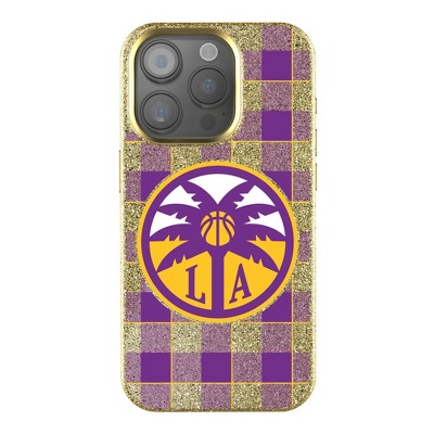 Keyscaper WNBA Plaid Bling Cell Phone Case for iPhone 15