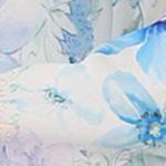 white light blue-floral