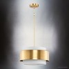 Urban Ambiance Luxury Modern Indoor Pendant,  9''H x 16"W x 16''D,  Brushed Bronze Finish, UHP4857 - 3 of 4
