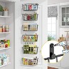 Simple Trending 6 Pack Wire Basket Wall Mount Baskets Hanging Baskets, Cabinets Organizer and Storage with Hooks for Kitchen, Garage and Bathroom - 2 of 4