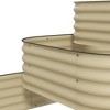 Syemin Wall Planter, Hanging Plant Holder, Self Draining Wall Mounted Planter for Vegetables, Flowers and Herbs, White, 24.25"*13.75"*7.5" - 2 of 4