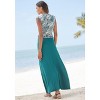 LASCANA Women's Wrap Look Maxi Skirt Solid - image 3 of 4