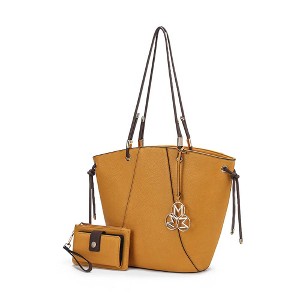 MKF Collection Liv Vegan Leather Women’s Tote Handbag with Matching Wallet by Mia K - 1 of 4
