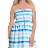 HAPPY BAY Women's House Daily Routine Evening Wear Boho A line Slit Maxi Dress Smocked Top Evening Long Tube Dresses for Women - 2 of 3