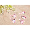 Juvale 24-Pack Pink Rainbow Unicorn Hair Clips Pins Anti-Slip Hairclips for Girls Party Favors - 3 of 4