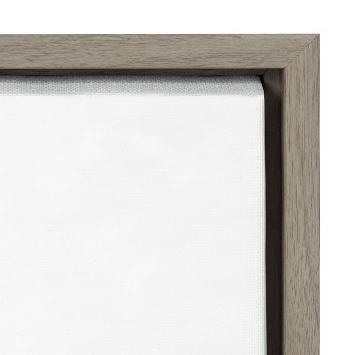 Gray Sea Turtle Print on Canvas with Polystyrene Frame