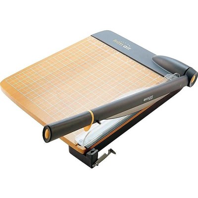 Photo 1 of Westcott TrimAir Titanium Guillotine Paper Trimmer, Wood Base, 12"