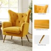 Godefroy Upholstery Accent Chair velvet with Wingback | Karat Home - 4 of 4