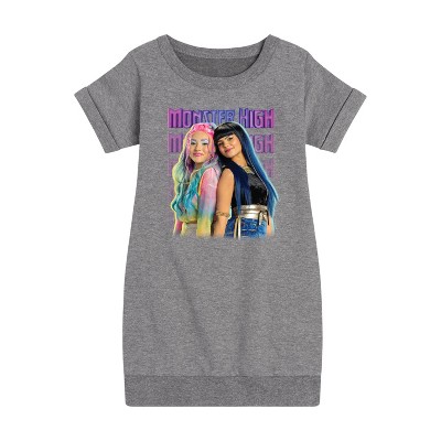 - Monster High - Cleo And Mermaid Graphic Short Sleeve Fleece Dress