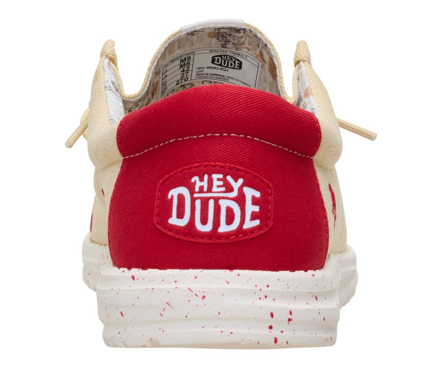HEYDUDE Men Wally Embroidered Crawfish, Boulder Tan/Multi, цвет: Рыжевато-коричневый — фото 6