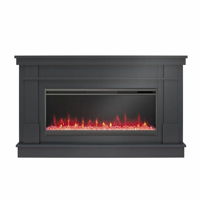 Waverly Wide Mantel with Linear Electric Fireplace and Crystal Ember Bed - Novogratz, 6 of 8