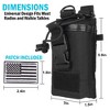 Nakedcellphone Radio Pouch Holster Holder Case (with Molle Strap Harness System and Quick Release Buckle) - Black - 4 of 4
