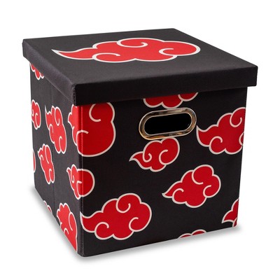 Naruto Shippuden Akatsuki Black and Red Fabric Storage Crate