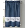 Kate Aurora Country Living Gingham Check Hope Faith Love 3 Pc Cafe Kitchen Curtain Set - image 4 of 4