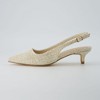 CUSHIONAIRE Women's Buzz Kitten Heel Sling Back Dress Shoe +Memory Foam, Wide Widths Available - 2 of 4