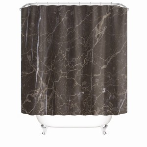 Brown Background Shower Curtains for Bathroom Waterproof Fabric Bath Curtain Durable Soft Stylish Bathroom Decor 72x72 Inch - 1 of 1
