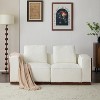 Christopher Knight Home Laila 2 Seater Upholstered Modular Sofa with Pillows, Beige/ Brown - 2 of 4