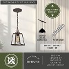 VAXCEL Grant Indoor Outdoor Farmhouse Mini Pendant Lantern Hanging Ceiling Light with Clear Glass Panels - 4 of 4