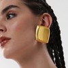 SOHI Women's Antique Gold The Slab Drop Earrings - 3 of 4