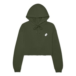 Dalix Ghost Embroidered Fleece Hoodie Cold Fall Winter Women - 1 of 4